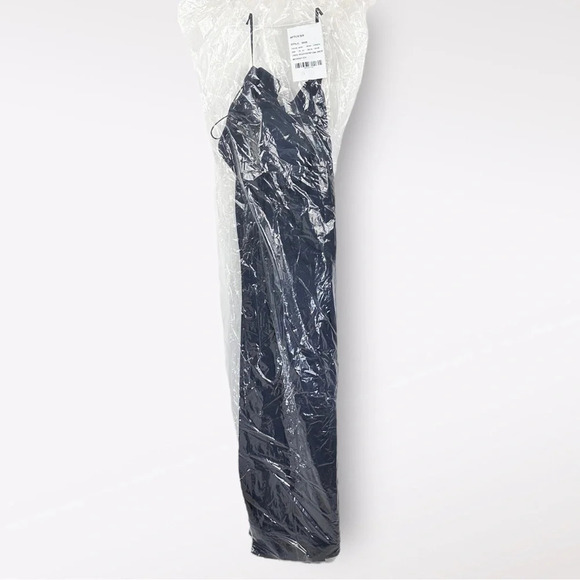 After Six One-Shoulder Draped Cowl-Neck Maxi Dress in Midnight Navy Size 20 - Picture 6 of 8